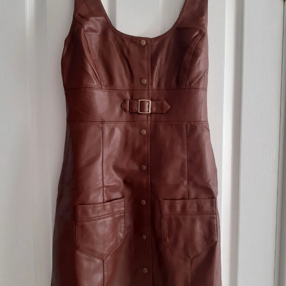 Dresses & Skirts - Free People Elandra Mini Dress, Brown